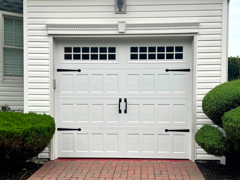 newly installed garage door